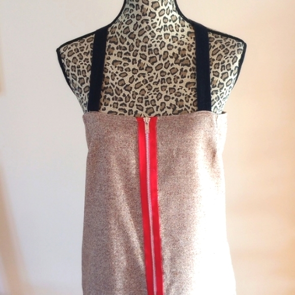 REDUCED!Grunge Revival-Handmade Reimagined UR Ladies Jumper Sz S Color:Tan/Black - Picture 3 of 11